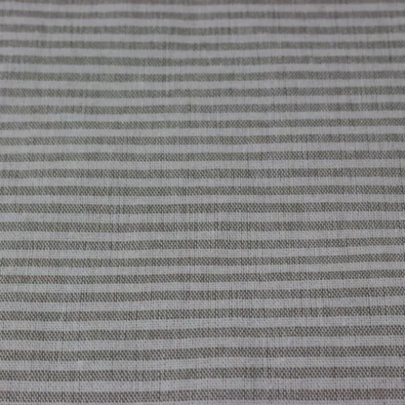 Chemin de Table à Rayures en Lin - Beige