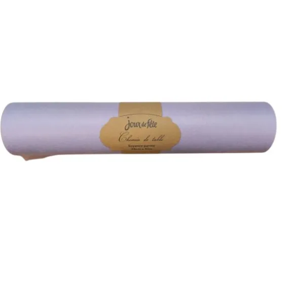 Chemin de table Soyance - 28 cm x 10 m - Couleur au choix