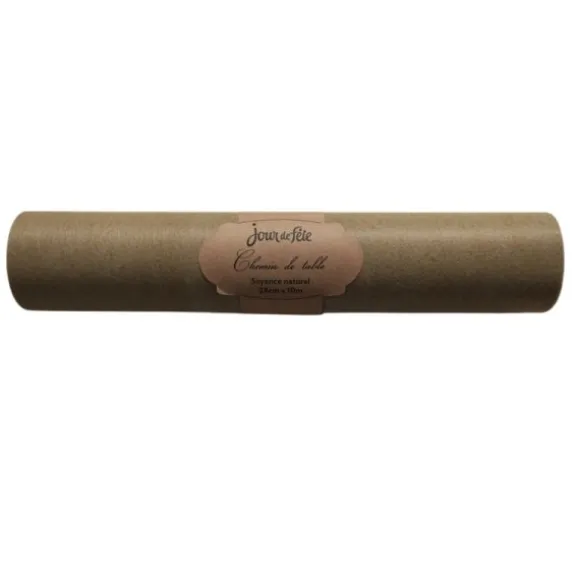 Chemin de table Soyance - 28 cm x 10 m - Couleur au choix