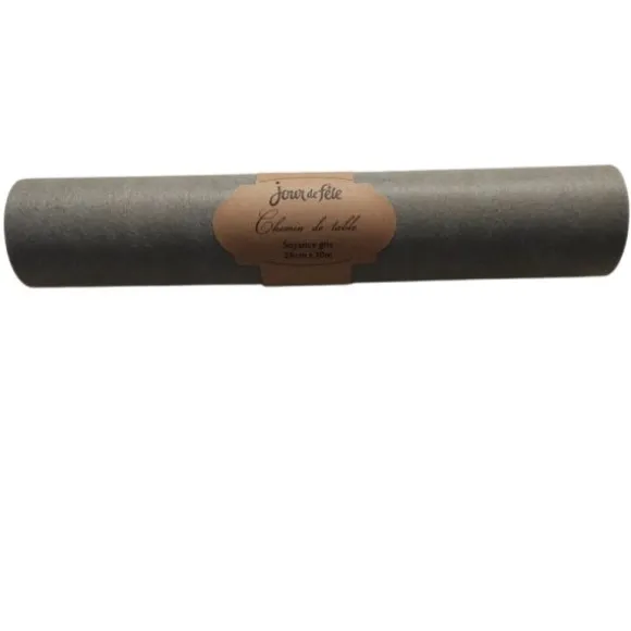 Chemin de table Soyance - 28 cm x 10 m - Couleur au choix