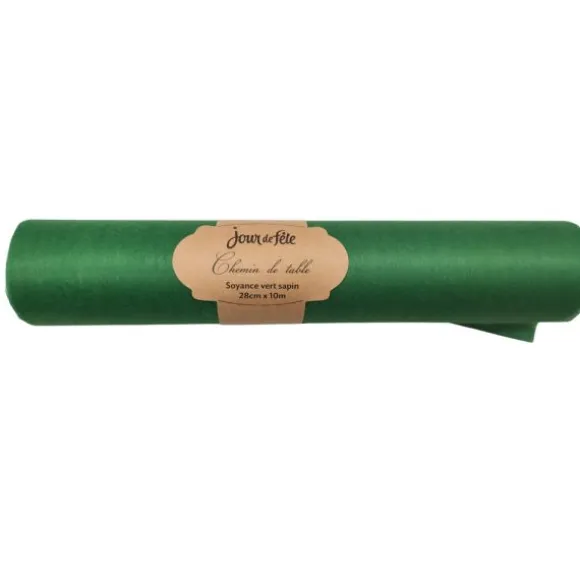Chemin de table Soyance - 28 cm x 10 m - Couleur au choix