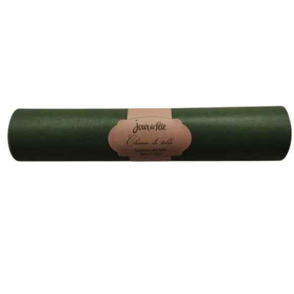 Chemin de table Soyance - 28 cm x 10 m - Couleur au choix