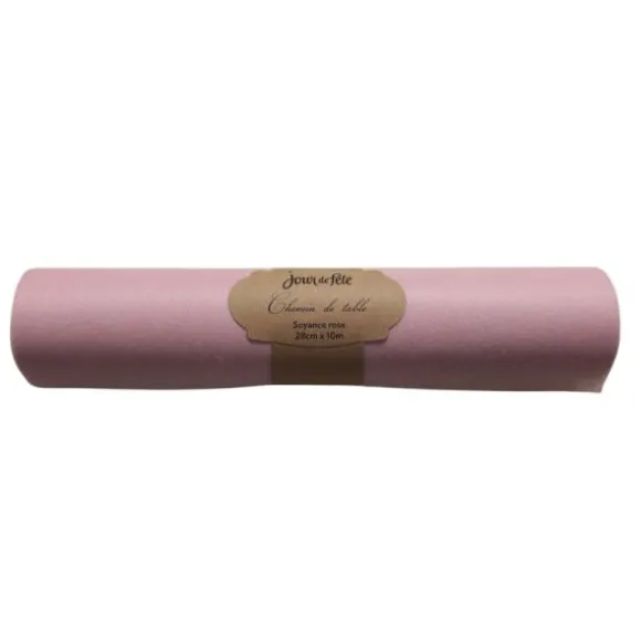 Chemin de table Soyance - 28 cm x 10 m - Couleur au choix