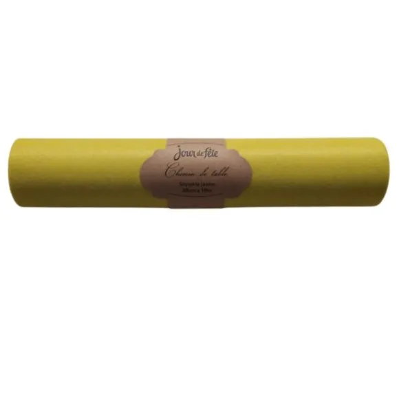Chemin de table Soyance - 28 cm x 10 m - Couleur au choix