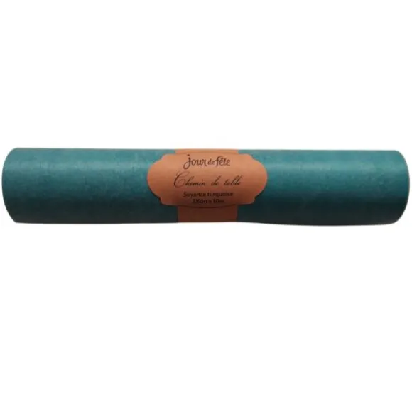 Chemin de table Soyance - 28 cm x 10 m - Couleur au choix