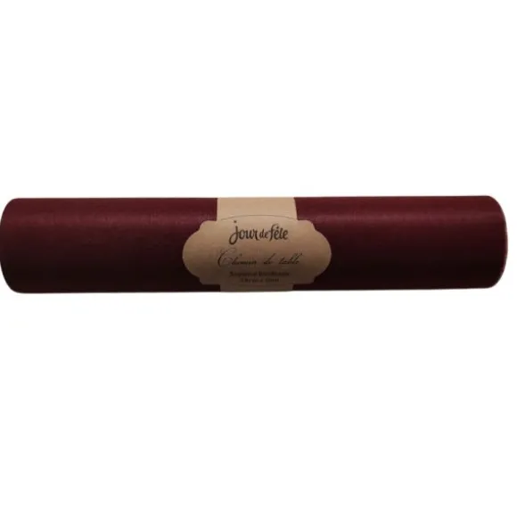 Chemin de table Soyance - 28 cm x 10 m - Couleur au choix