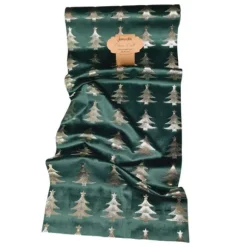 Chemin de table Velours - 28 cm x 3 m - Sapin - Noël Nature