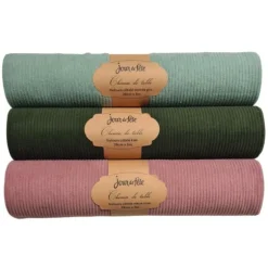 Chemin de table Velours Côtelé - 28 cm x 3 m - Couleur au choix