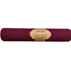 Chemin de table Velours Côtelé - 28 cm x 3 m - Couleur au choix