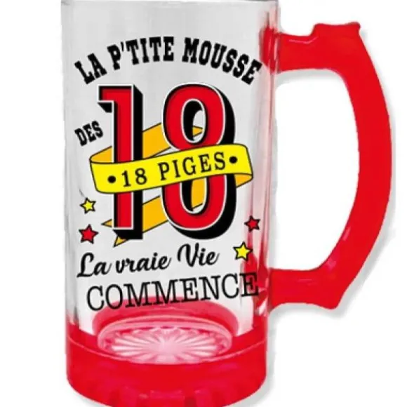 Chope à Bière " La P'tite Mousse " - Anniversaire - Age au Choix