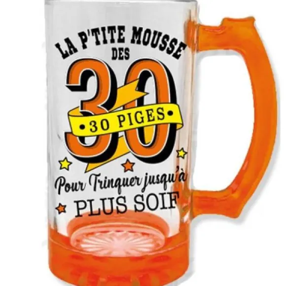 Chope à Bière " La P'tite Mousse " - Anniversaire - Age au Choix