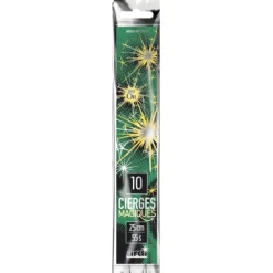 10 cierges magiques - 25 cm