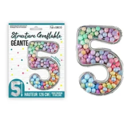 50 clips transparents pour ballons