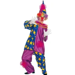 Clown Bleu et Violet adulte - Taille au Choix