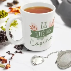 Coffret Cadeau Mug et Boule à thé - Le thé des copines