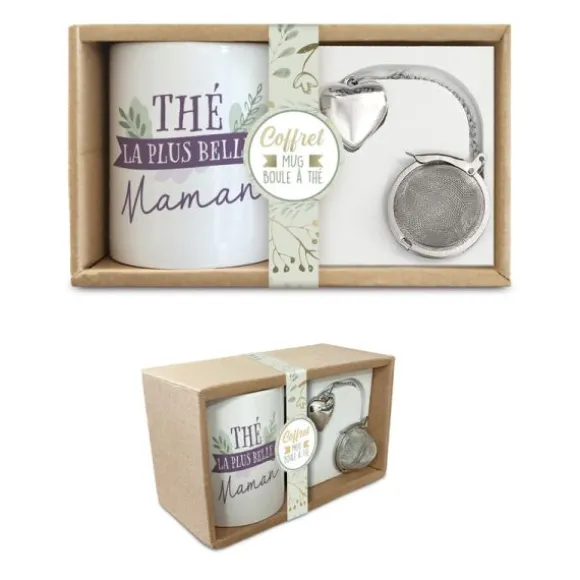 Coffret Cadeau Mug et Boule à thé - Thé la plus belle maman