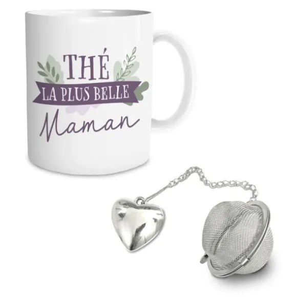 Coffret Cadeau Mug et Boule à thé - Thé la plus belle maman