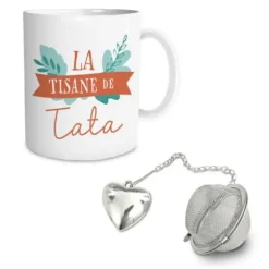 Coffret Cadeau Mug et Boule à thé - La tisane de Tata