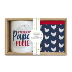 Coffret Cadeau Mug et Chaussettes - Papa Poule