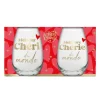 Coffret Duo de verres à eau - Saint-Valentin - Collection Chéri Chérie