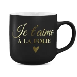 Coffret Mug à paillettes et Chaussettes à paillettes pour femme - Saint-Valentin - Collection Chéri Chérie