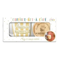 Coffret Tasse à Café - Maîtresse - Collection Merci pour cette année