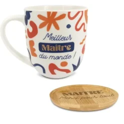 Coffret Tasse à café "Meilleur Maître du monde !" - Collection Merci pour cette année