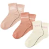 Coffret Trio de chaussettes à paillettes pour femme - Maman d'Amour, Merveilleuse et Parfaite - Collection Famille d'Amour