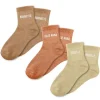 Coffret Trio de chaussettes à paillettes pour femme - Brunette, Jolie Nana et Rebelle - Collection Famille d'Amour