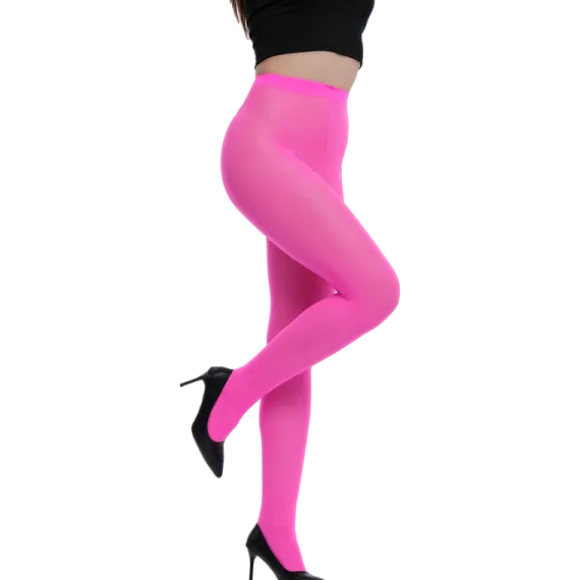 Collant opaque fluo - Couleur au choix