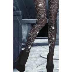 Collants Halloween - Toile d'Araignée