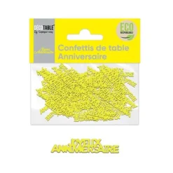Confettis de table en papier Joyeux Anniversaire - Couleur au Choix