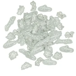 100 confettis en papier à parsemer FSC® - Collection Greenery