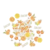 100 confettis en papier à parsemer - Collection Fizz Agrume