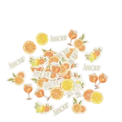 100 confettis en papier à parsemer - Collection Fizz Agrume