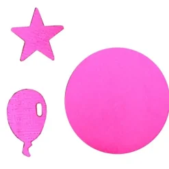 Confettis Fuchsias Anniversaire - Etoiles et Ballons