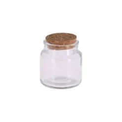 Contenant cylindrique en verre avec bouchon en liège - 100 ml