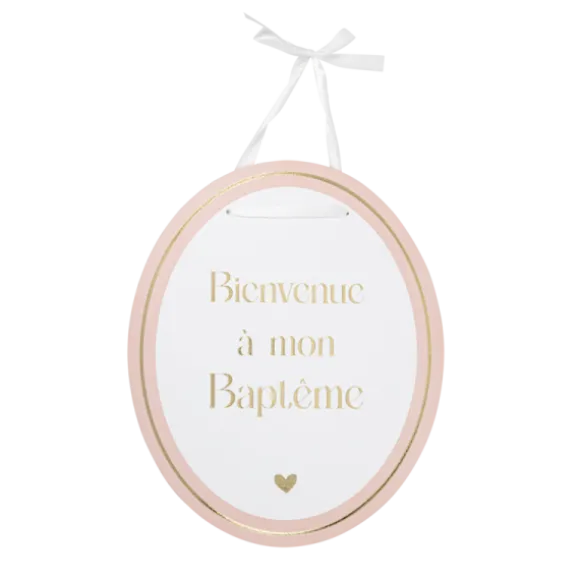 10 contenants "Baptême" en forme de berlingot avec ruban satiné - 5 x 12 x 5 cm - Collection Baptême Blanc et Or - Couleur au choix