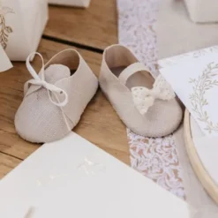 2 contenants en forme de ballerines de bébé - 8,5 x 4,5 cm