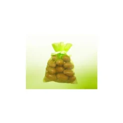 10 contenants en tissu organdi - 7,5 x 10 cm - Vert Anis