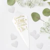 10 Cornets à confettis de mariage - Vive les mariés