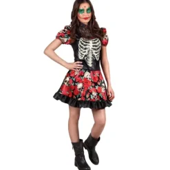 Costume Day Of The Dead Ado Fille - 14-16 ans