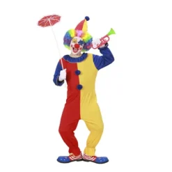 Costume de Clown Coloré Enfant - Taille au Choix