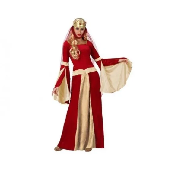 Costume de Dame Médiévale Rouge Femme - Taille au Choix