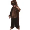 Costume d'Ours Brun en Peluche Enfant - Taille au Choix