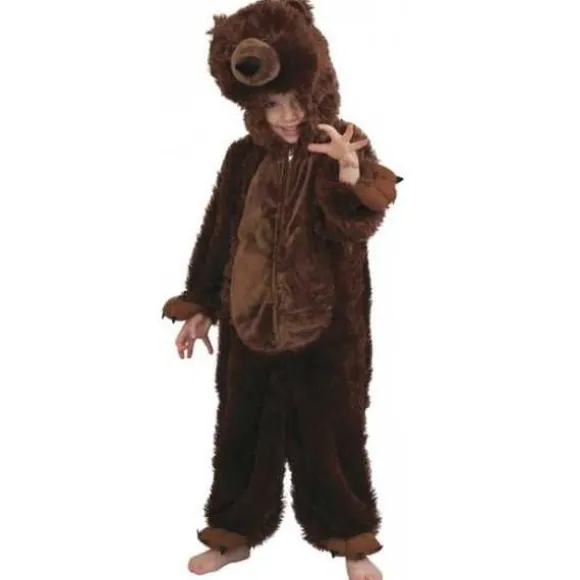 Costume d'Ours Brun en Peluche Enfant - Taille au Choix