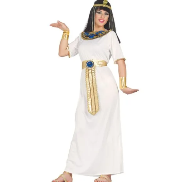 Costume Nefertiti Robe Blanche Femme - Taille au Choix