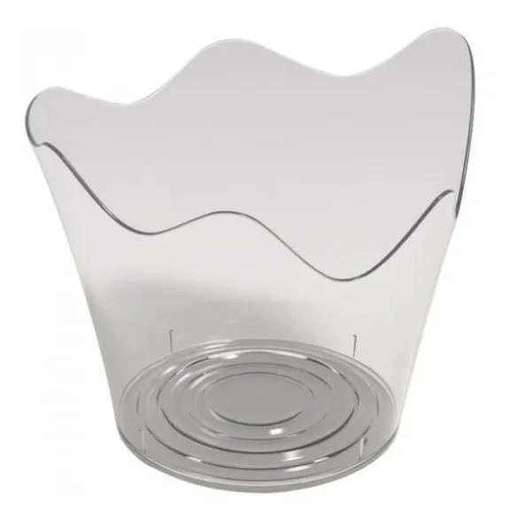 25 Coupelles à Verrine à Bords Ondulés - Transparent