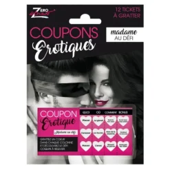Coupons Erotiques - Modèle au choix