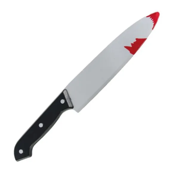 Couteau de cuisine ensanglanté d'Halloween - 31 cm